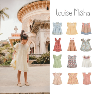 23ss 现货 misha 女童洋气唯美刺绣公主花边领连衣裙 Louise 春夏