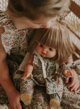 正品 法国minikane 仿真可爱安抚陪睡娃娃 儿童玩偶公仔配套衣服