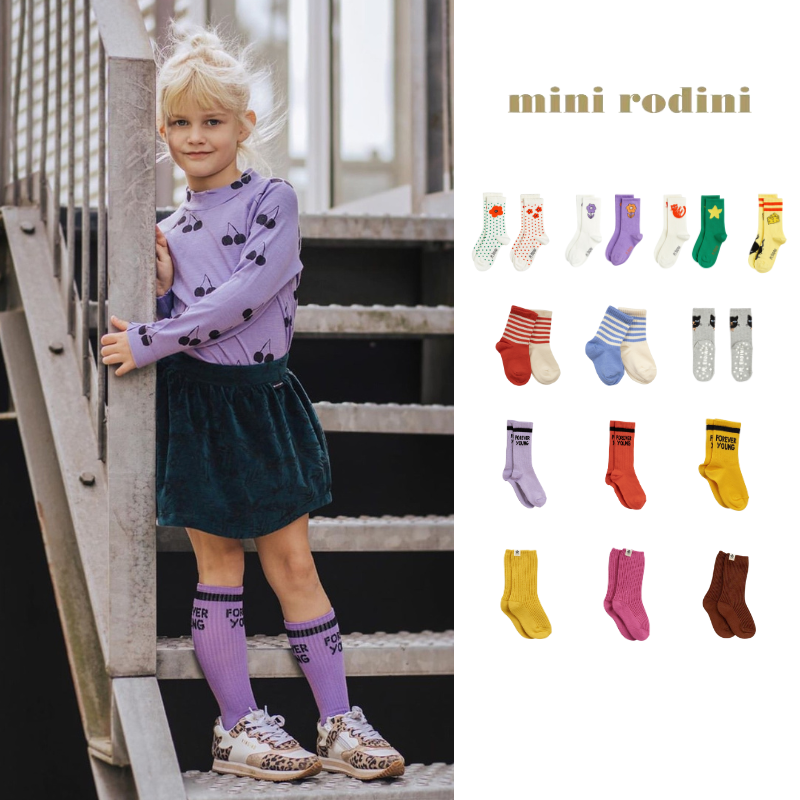 经典logo条纹短袜羊毛袜可亲子