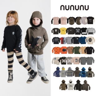 季末折扣 nununu 秋冬儿童时髦街头卫衣 扎染不规则帽衫 T恤 多款