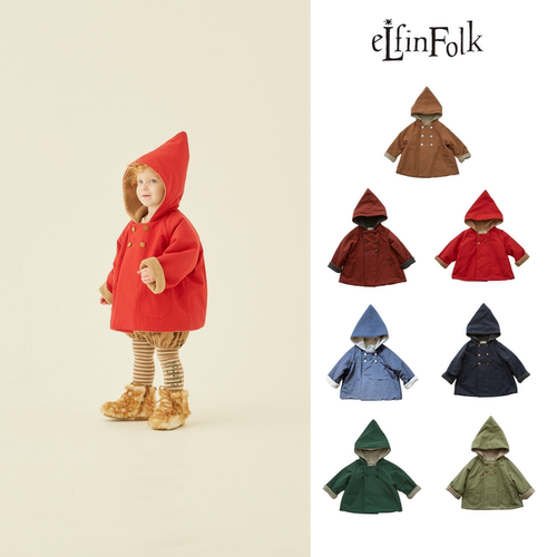 儿童保暖尖尖帽外套棉服