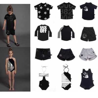 季末折扣 NUNUNU 春夏 儿童印花连体分体泳衣泳裤沙滩裤 冲锋衣