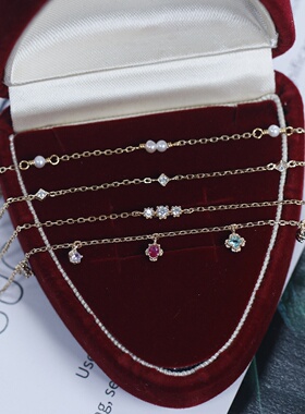 凰谨珠宝日系百搭925银手链