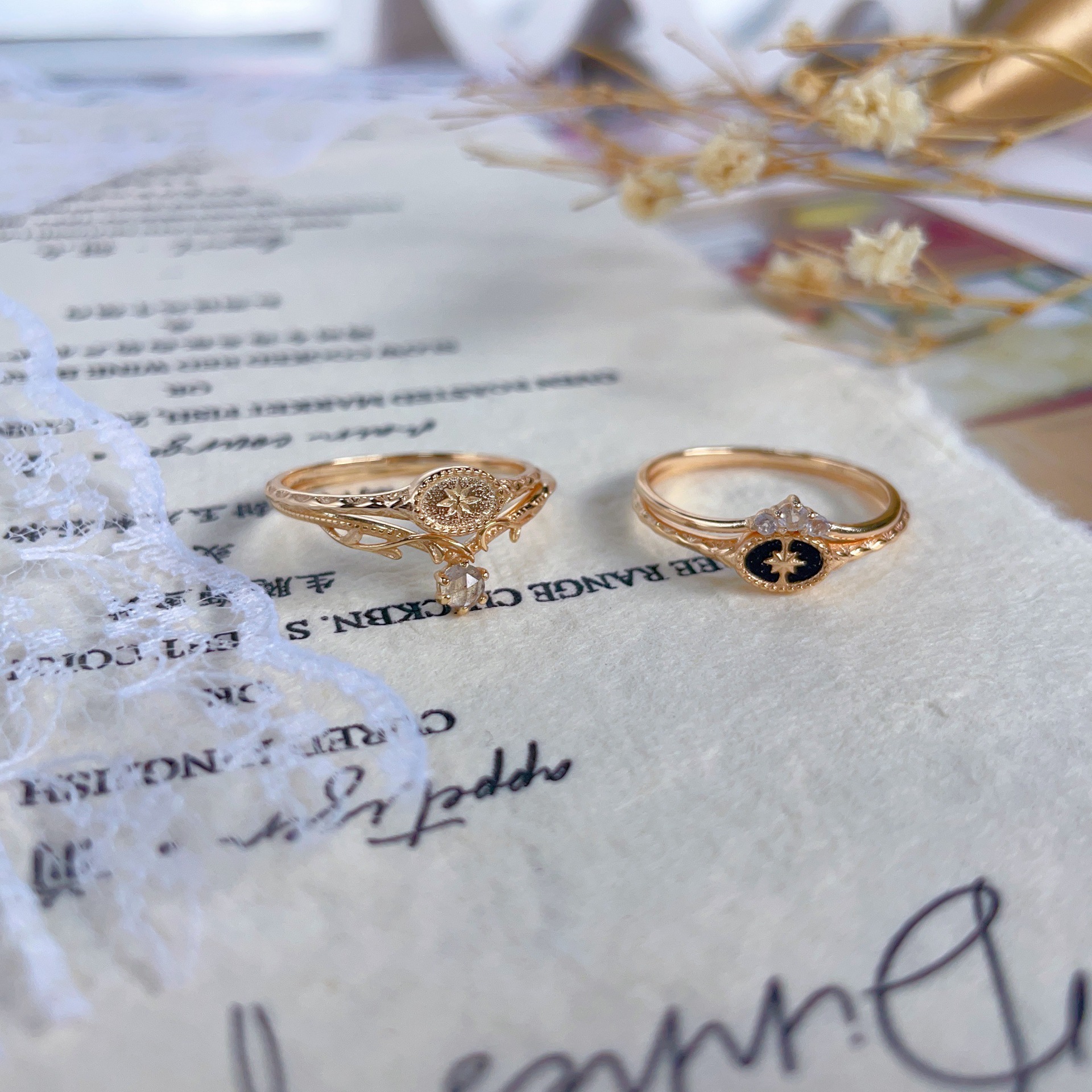 凰谨珠宝圣诞限定星芒戒指