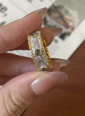 意大利布契拉提织纹轻奢戒指