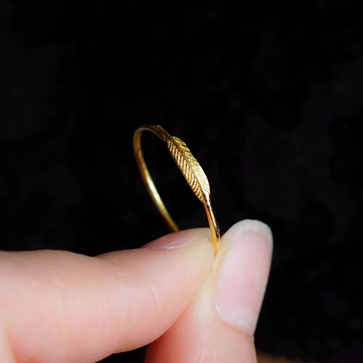 日韩珠宝通体s925纯银戒指