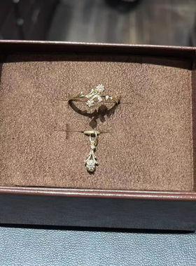 轻奢14k镀金锆石皇冠项链