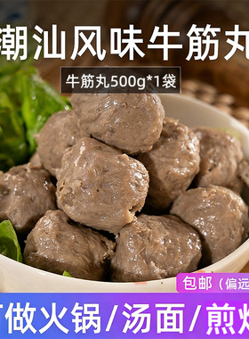 潮汕风味牛筋丸500g火锅丸子食材