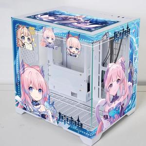 原神定制主题机箱玩嘉孤勇者MINI来图定制机箱UV打印机箱客制化