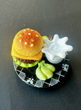 买5送1【手作食玩小世界】潮玩diy树脂粘土手作仿真食玩摆件成品