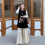 2026年重工刺绣春风马甲连衣裙XW9807P225K338，女装连衣裙，浙宝171