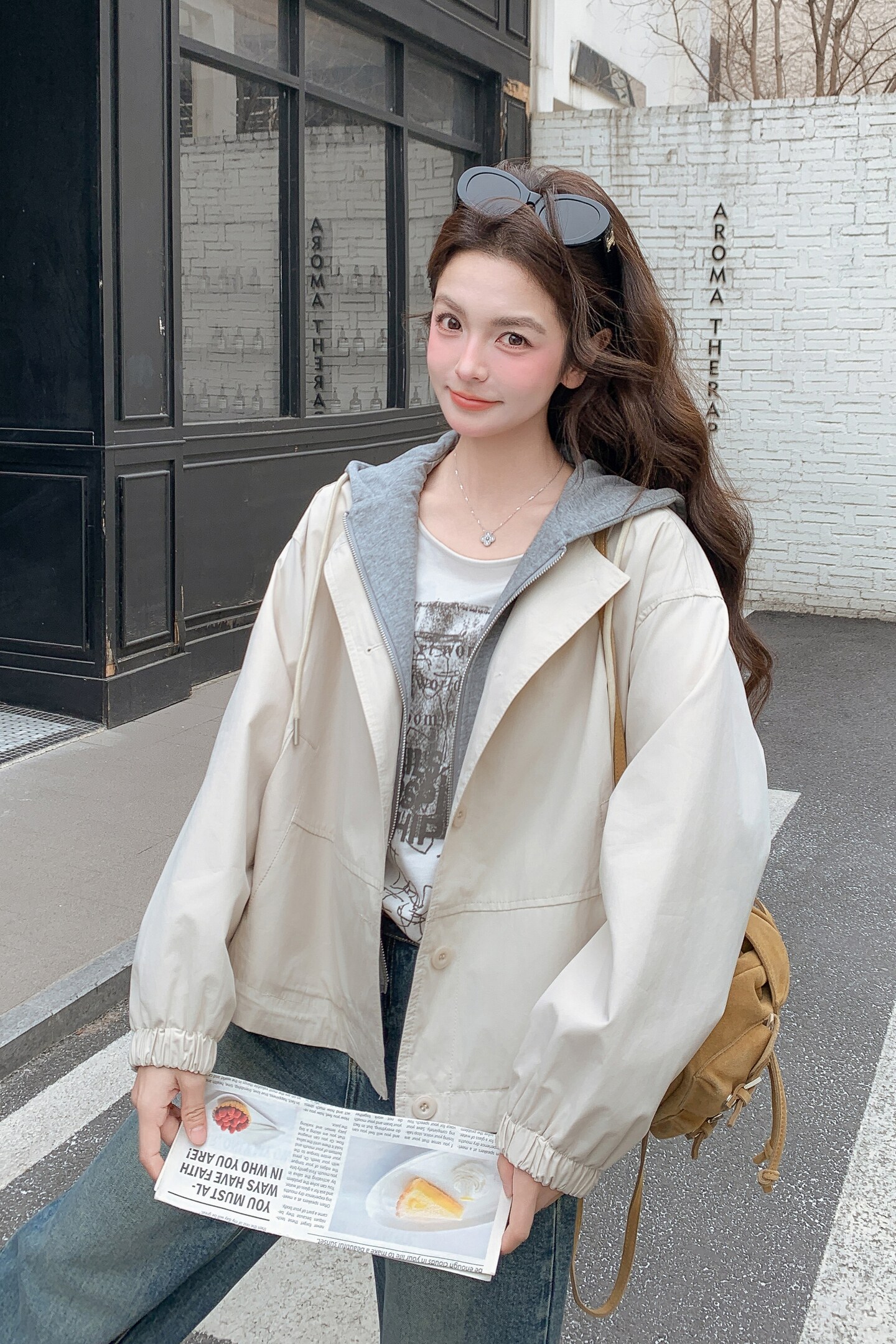 现货2026年春装新款假两件风衣外套XW9810P165K268,女装短外套,浙宝171