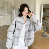 现货25年秋装新款花边小外套XW1025P155K238，女装短外套，浙宝171