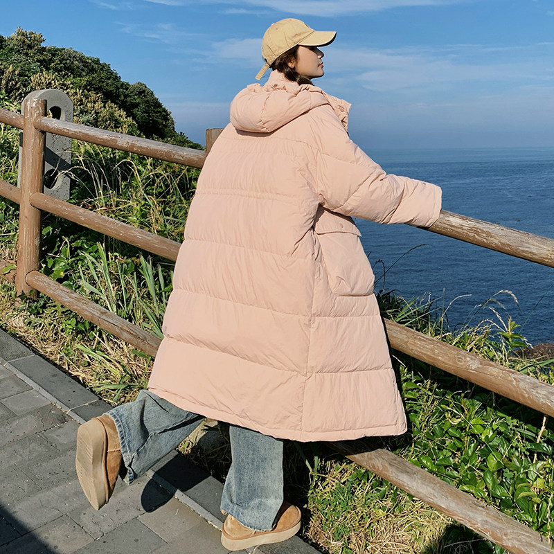 90绒现货2024冬装新款粉色长款羽绒服XW8011P375K568,女装羽绒服,浙宝171