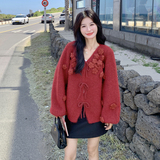 现货2025年秋装手工花朵毛衣XW732P145K218，女装针织衫/毛衣，浙宝171