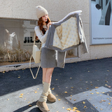 冬装新款毛呢羽绒羽绒外套+半身裙套装(90绒)XW3367P415K628，女装羽绒服，浙宝171