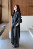 现货2025年秋装新款灰色卫衣休闲运动套装XW757P195K298，女装运动套装，浙宝171