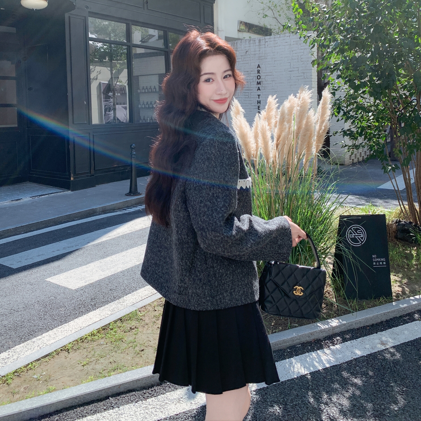 现货秋冬新款小香风羊毛外套XW3312P185K278，女装短外套，浙宝171