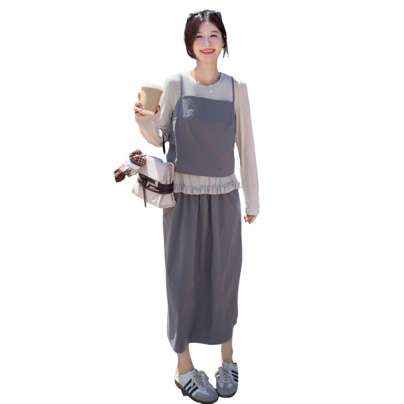 现货2025年秋季新款三件套韩系显瘦套裙XW733P175K268,女装套装/套裙,浙宝171