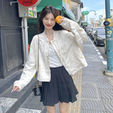 现货秋装新款女装洋气新中式亮片小外套XW6933P145控198，女装短外套，浙宝171