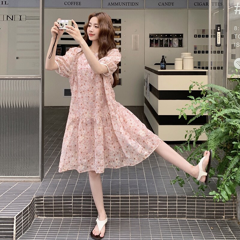 26年夏新款粉色绣花连衣裙XW1142P115K178,女装连衣裙,浙宝171