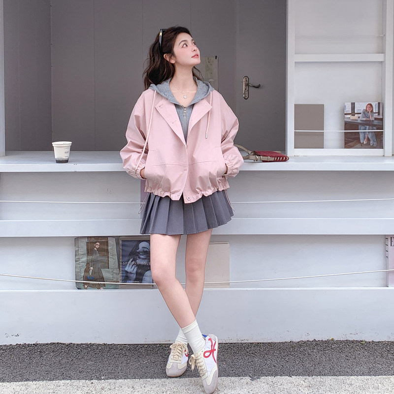 现货2026年春装新款假两件风衣外套XW9810P165K268，女装短外套，浙宝171