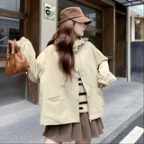 现货2026年春季新款口袋刺绣风衣外套XW722P155K238，女装短外套，浙宝171