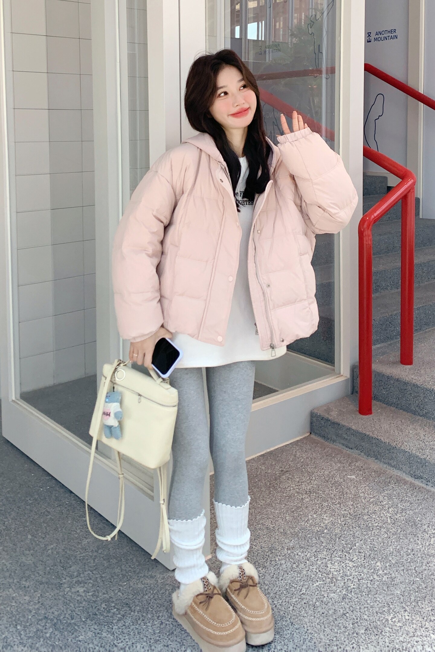 现货2026冬装新款拼接连帽羽绒服外套(50绒)XW3360P275K418,女装羽绒服,浙宝171