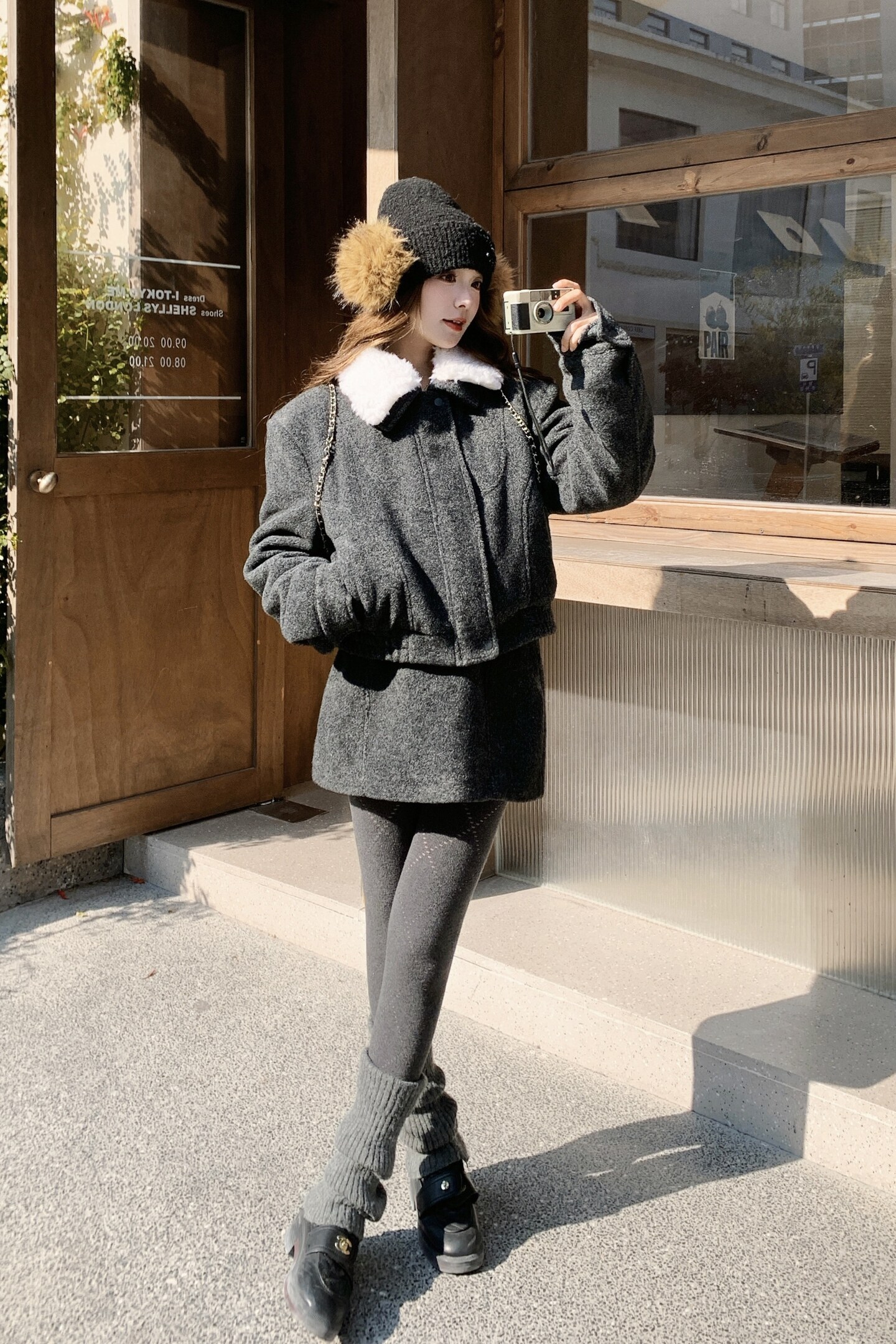 冬装新款毛呢羽绒羽绒外套+半身裙套装(90绒)XW3367P415K628,女装羽绒服,浙宝171