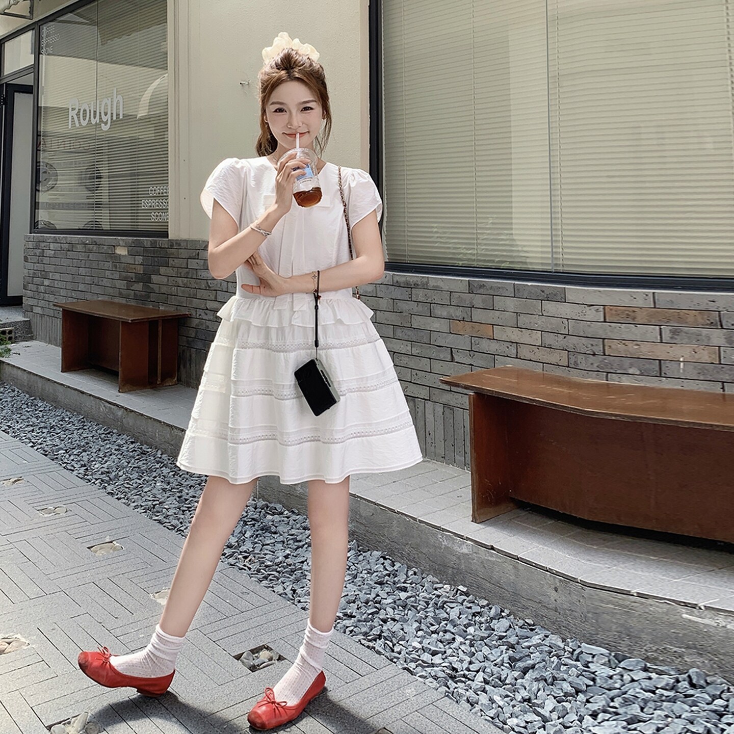 2026年夏新款韩女穿搭甜美可爱百搭连衣裙XW1139P145K218,女装连衣裙,浙宝171