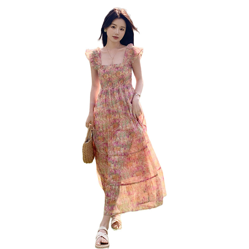 现货2026年夏装新款碎花连衣裙XW6941P115K178,女装连衣裙,浙宝171
