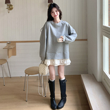 现货26年早春新款拼接卫衣连衣裙XW1040P135K208，女装卫衣/绒衫，浙宝171