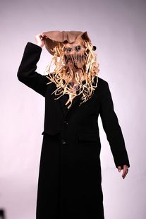 稻草人骷髅面具cosplay脸谱万圣节恐怖全脸装饰网红抖音表演情人