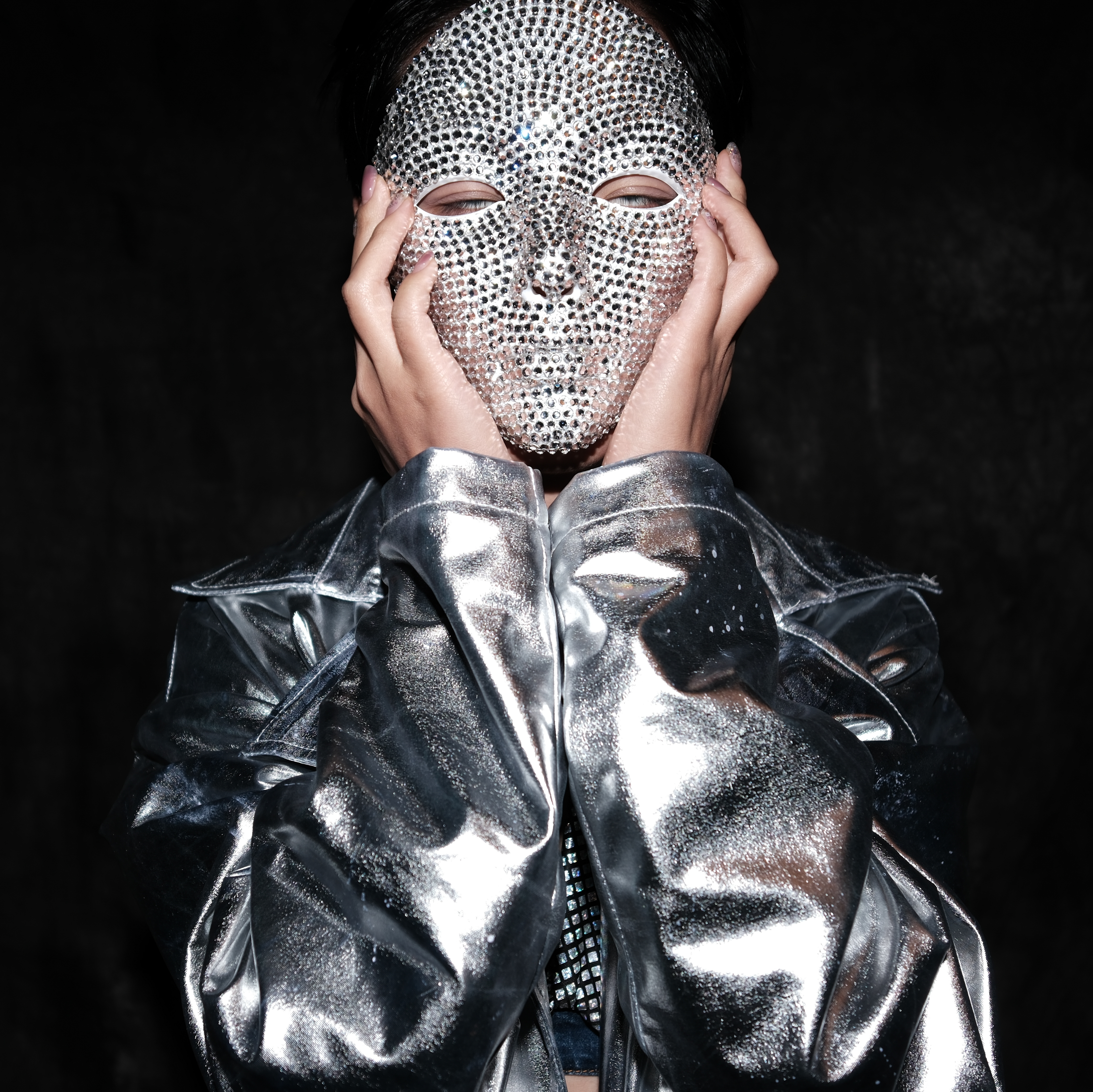 派对道具拍照欧美风金色羽毛面罩