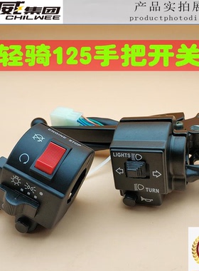 摩托车HJ125太子GS刀仔把座开关GN125转向灯大灯左右开关总成启动