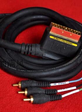 美国原装Monster魔声欧插 SCART 转音频 视频连接线