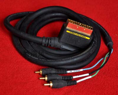 美国原装Monster魔声欧插 SCART 转音频 视频连接线