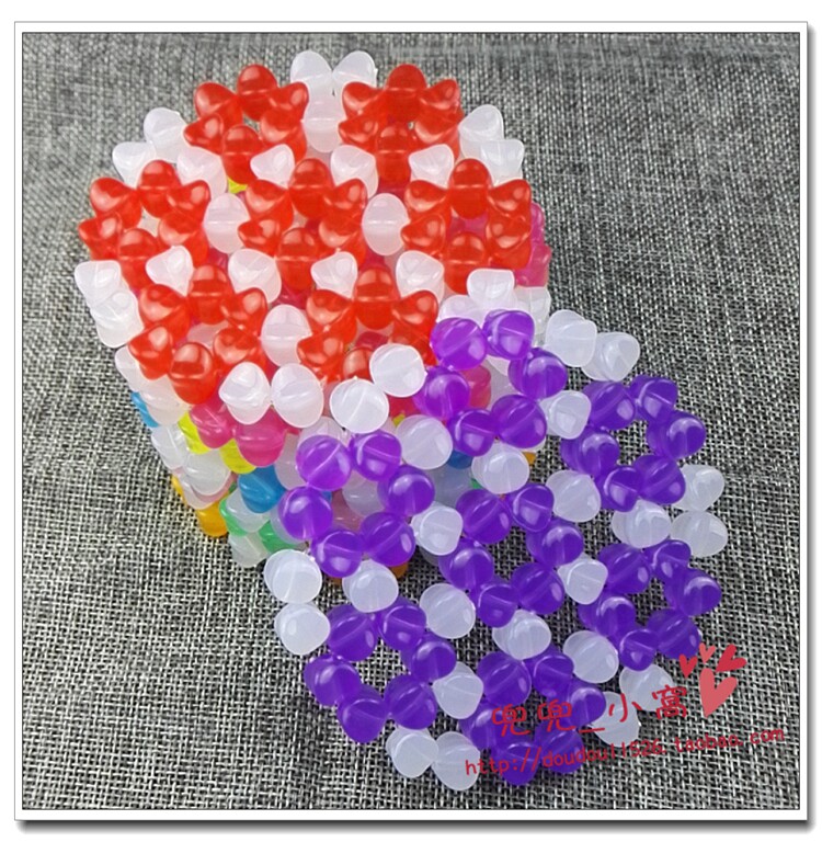 diy手工制作串珠成品*果冻色圆形梅花杯垫隔热垫居家日用礼品定制