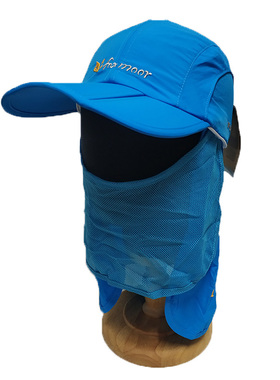 HATTY旗下FOXMOOR同厂户外折叠速干透气太阳帽防晒带收纳可拆护帘