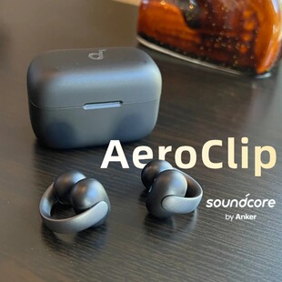 Soundcore声阔AeroClip耳夹式蓝牙耳机无线开放式不入耳耳麦A3388