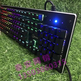 机械战警电竟游戏键盘混彩背光插拔青轴USB有线 K110 迈勒克