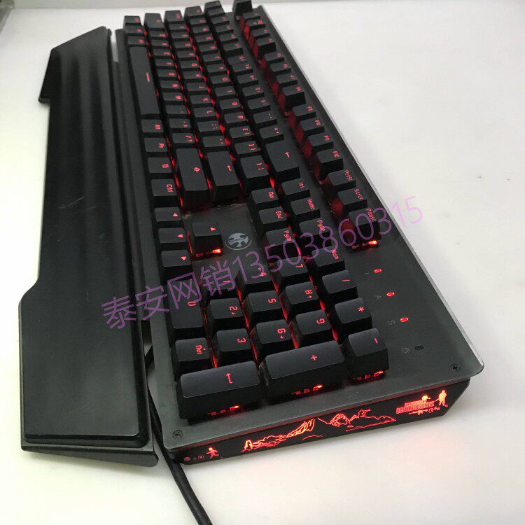 二手盘古LK光轴版纯光侧背光大手托游戏竟技机械键盘USB金属面板