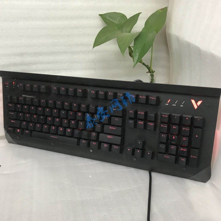 雷柏V780S 机械游戏键盘 红外光轴全键无冲金属防水青轴手感背光