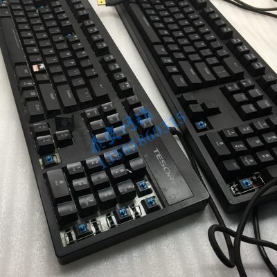 铁修罗tesoro ts-g75fl机械键盘原装青轴轴体 键盘帽 usb线坏键盘