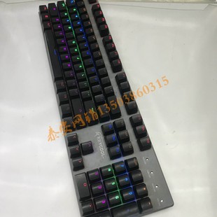 keycool凯酷HERO 104L无冲led机械键盘青轴混彩游戏电竟网吧网咖