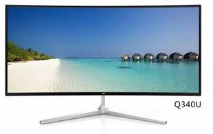 影音游戏 h3416c 电竟 1440 3440 mva 曲面显示器 Q340U ICB