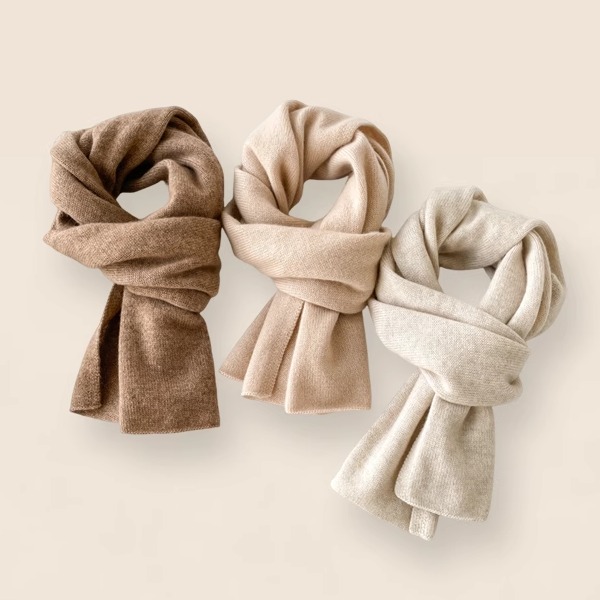 男女亲子纯山羊绒围巾经典加厚