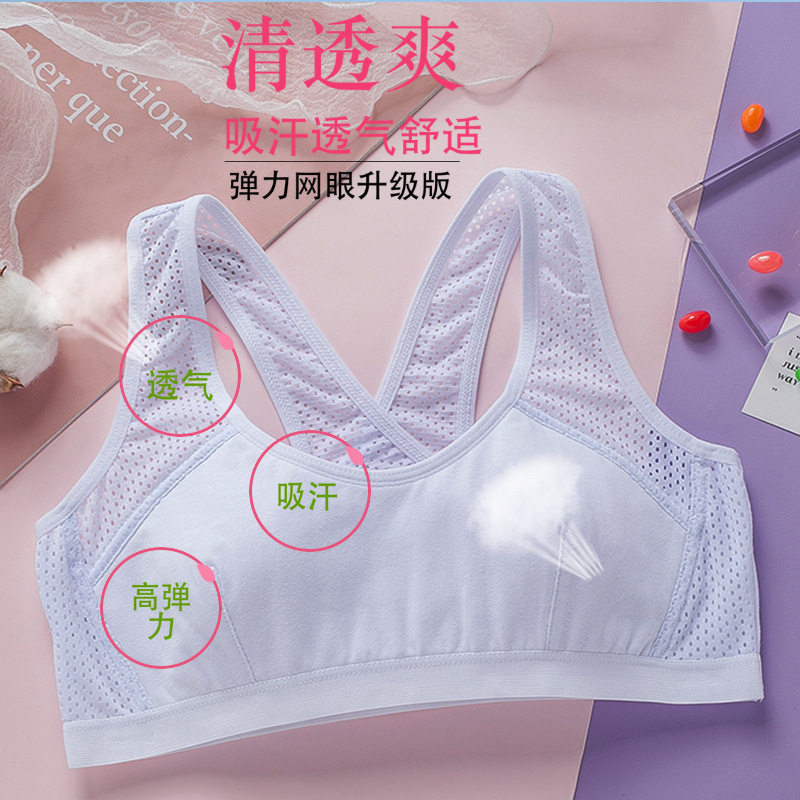 美背少女款发育期透气学生内衣