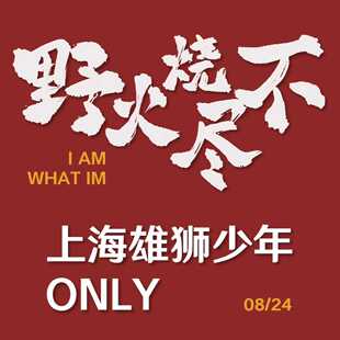 包邮 上海雄狮少年ONLY野火烧不尽随票纪念 雄狮少年 现