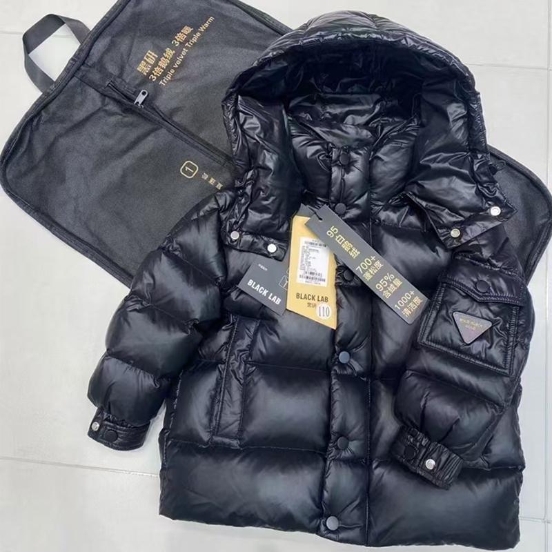 儿童三防鹅绒羽绒服免洗男童女童